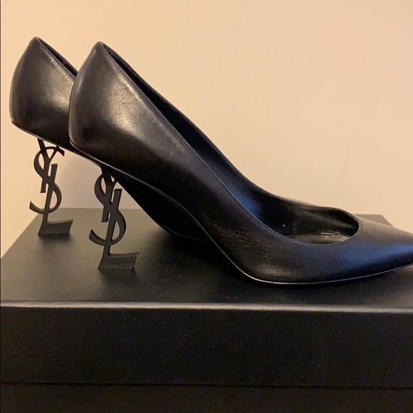 ***SOLD***YSL BLACK OPYUM 85mm HEEL SIZE 40 - Picture 1 of 6